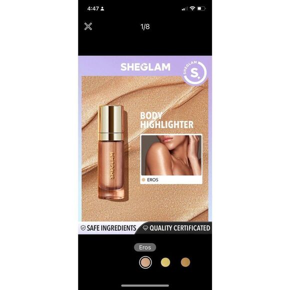 New Body Highlighter Lotion - Picture 1 of 6